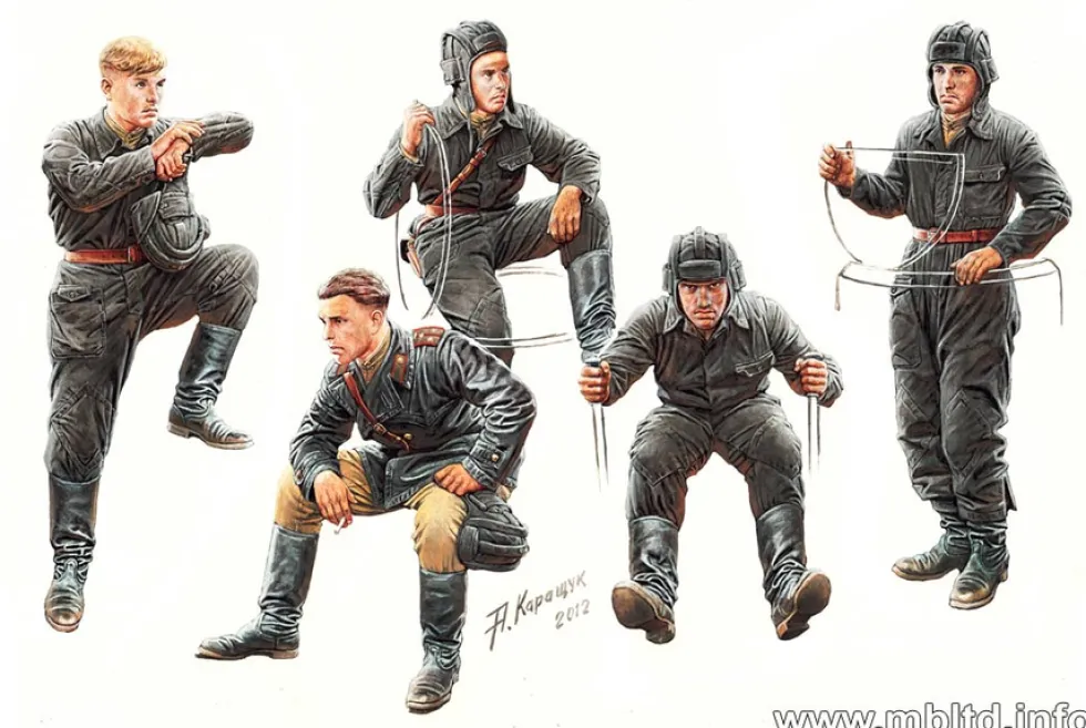 Master Box 1/35 WWII Soviet Tank Crew 1943-1945