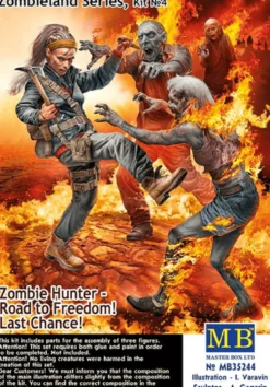 Master Box 1/35 Zombieland Kit 4 - Road to Freedom Last Chance