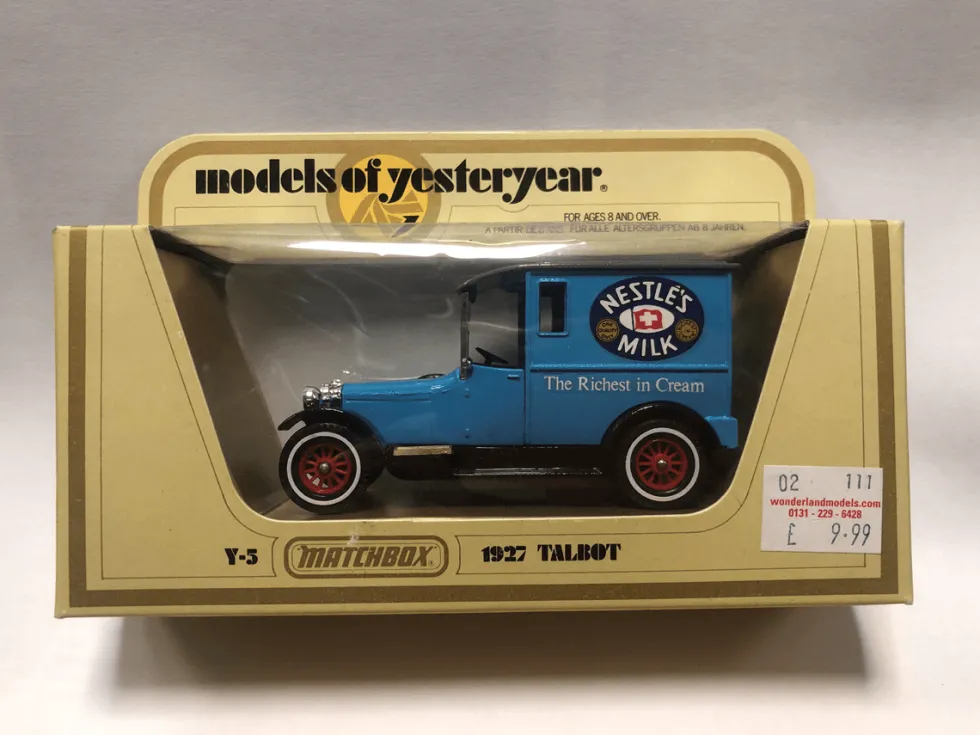 Matchbox Models of Yesteryear 1/47 1927 Talbot Nestle's Milk Delivery Van (Y-5) Diecast Model