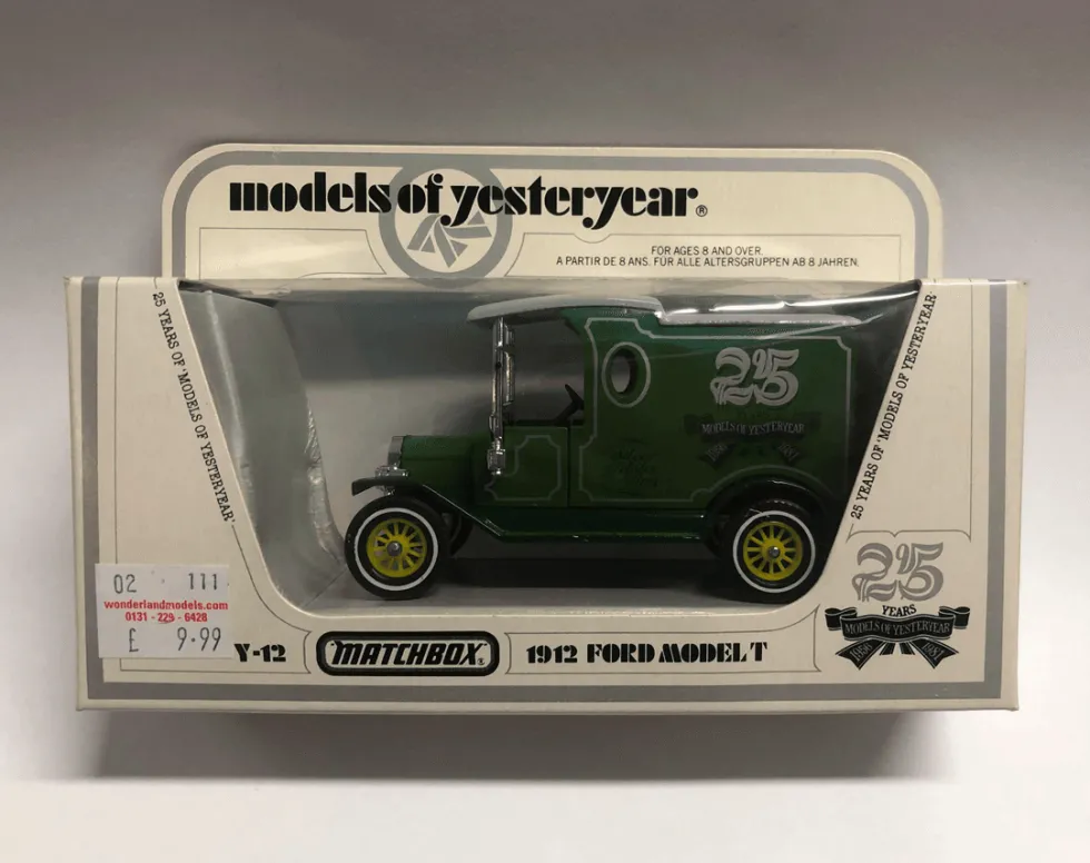 Matchbox Models of Yesteryear 1/35 1912 Ford Model T 25th Delivery Van (Y-12) 25 Years of Models of Yesteryear Diecast Model