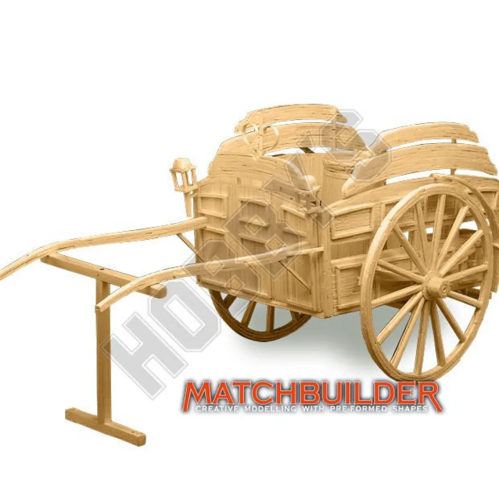 Matchbuilder Milk Float Matchstick Model