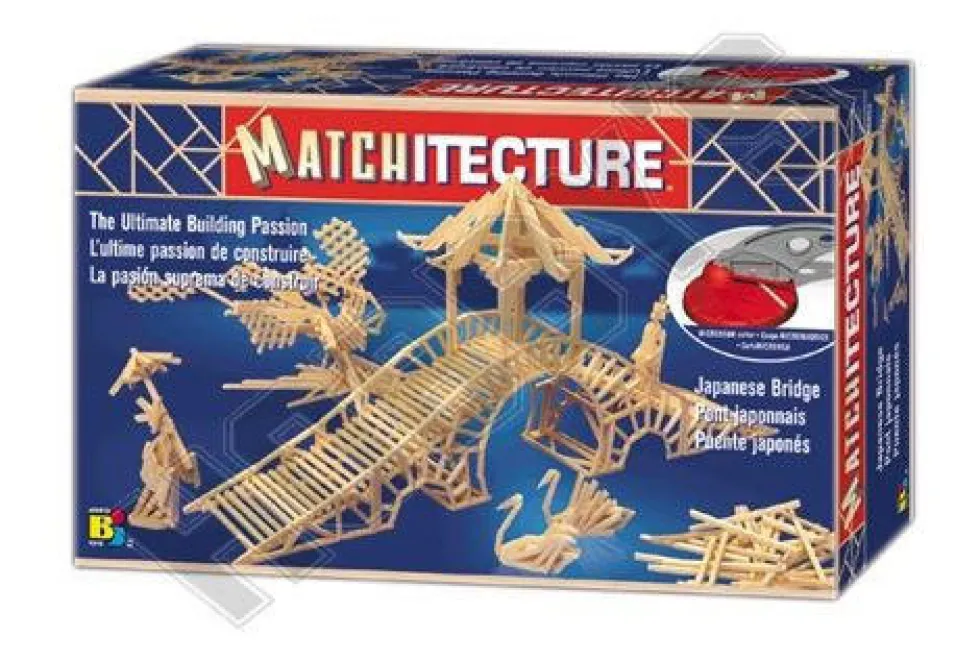 Matchitecture Japanese Bridge Matchstick Model