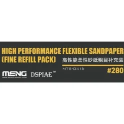 Meng Models Flexible Sand Paper 280 Grit Refill (x6)