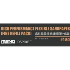 Meng Models Flexible Sand Paper 180 Grit Refill (x6)