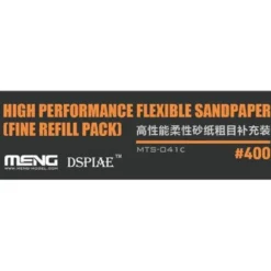 Meng Models Flexible Sand Paper 400 Grit Refill (x6)