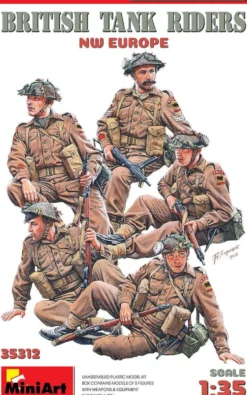 MiniArt 1/35 British Tank Riders Europe Special Edition Model Figures