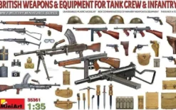 MiniArt 1/35 British Weapons & Equipment For Tank Crew & Infantry Model Kit
