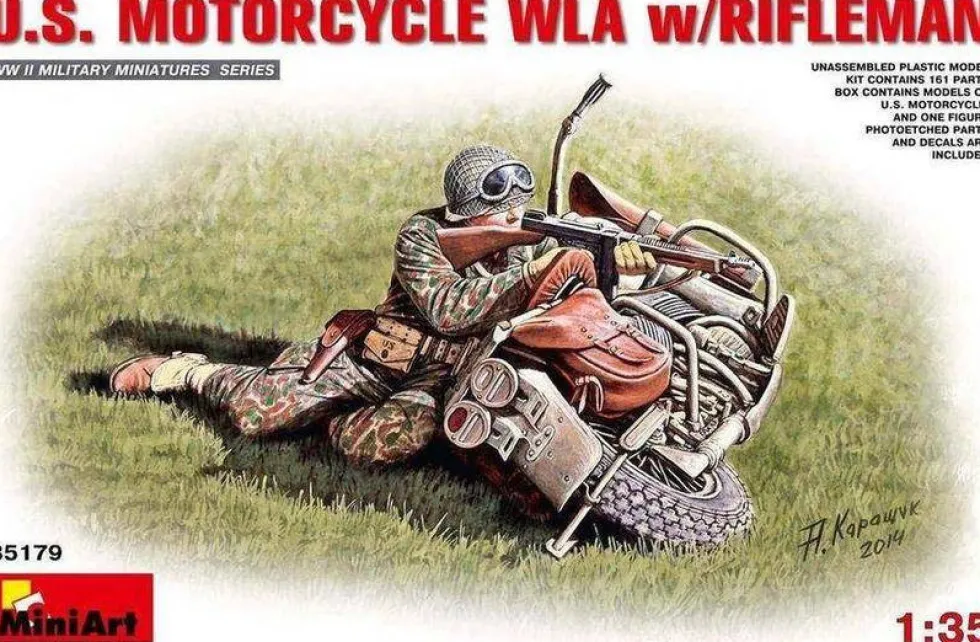 MiniArt 1/35 US Motorcycle WLA & Rifleman