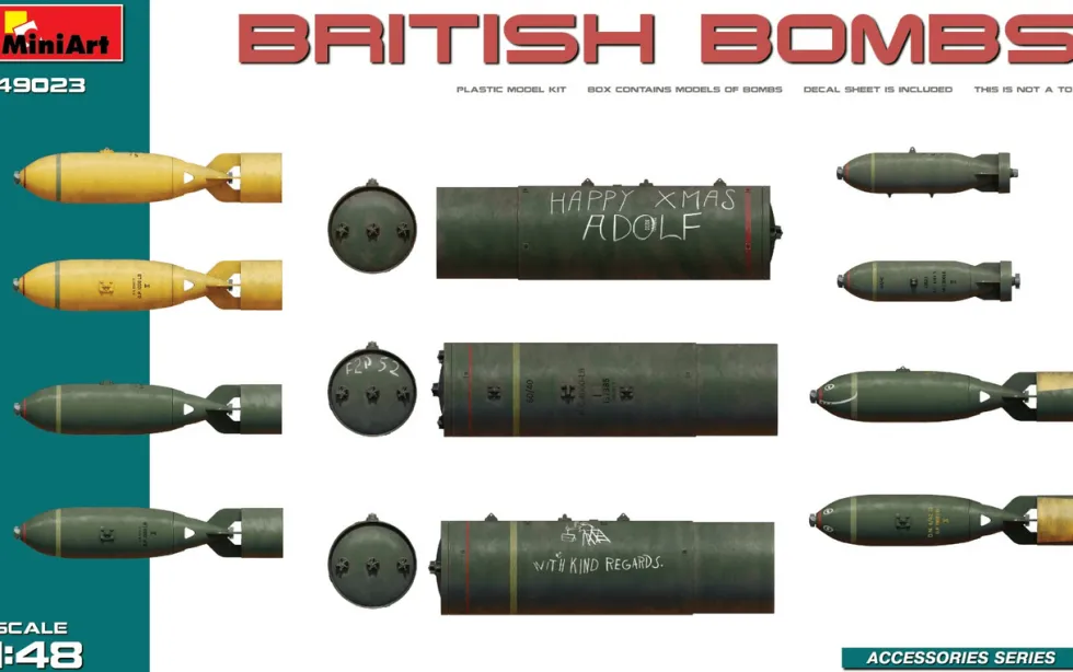 MiniArt 1/48 WWII British Bombs
