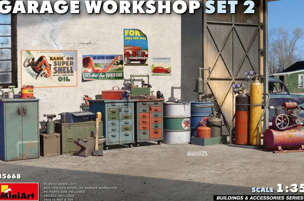 MiniArt 1/35 Garage Workshop Set 2