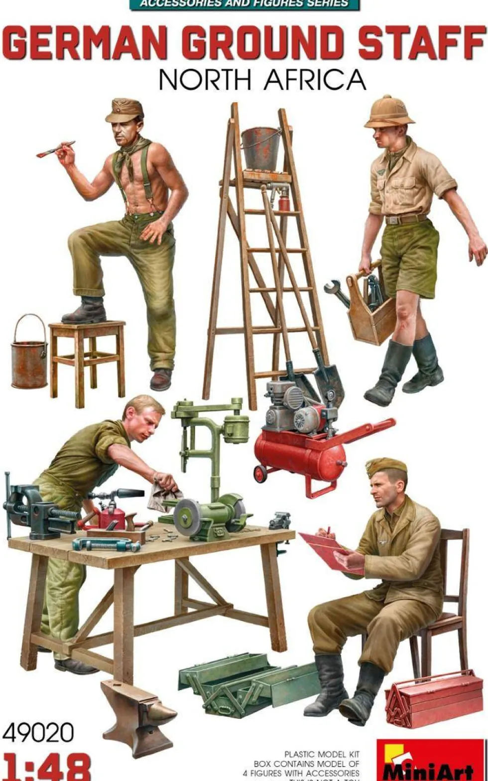 MiniArt 1/48 German Ground Staff North Africa