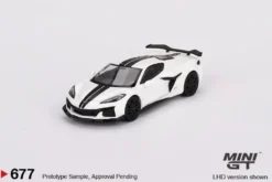 Mini GT 1/64 Chevrolet Corvette Z06 2023 Arctic White (RHD)