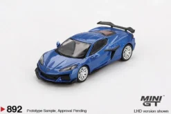 Mini GT 1/64 Chevrolet Corvette Z06 2023 Elkhart Lake Blue Metallic