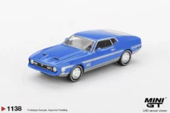Mini GT 1/64 Ford Mustang Mach 1 Grabber Blue (LHD)