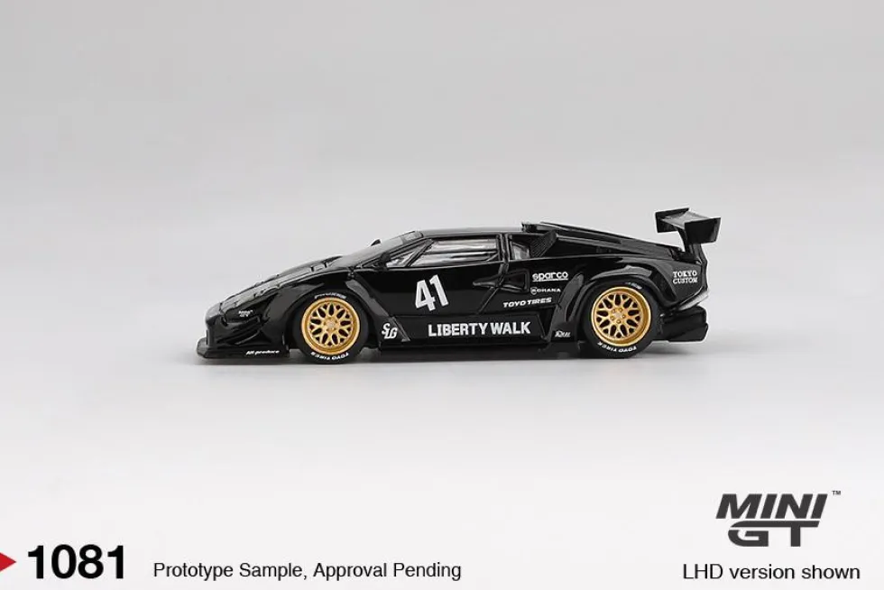 Mini GT 1/64 Lamborghini Countach LB-WORKS Black
