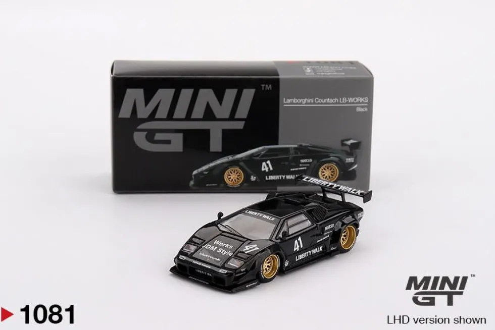 Mini GT 1/64 Lamborghini Countach LB-WORKS Black