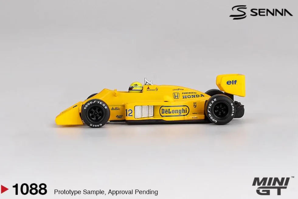 Mini GT 1/64 Lotus 99T #12 Ayrton Senna 1987 Monaco Grand Prix Winner