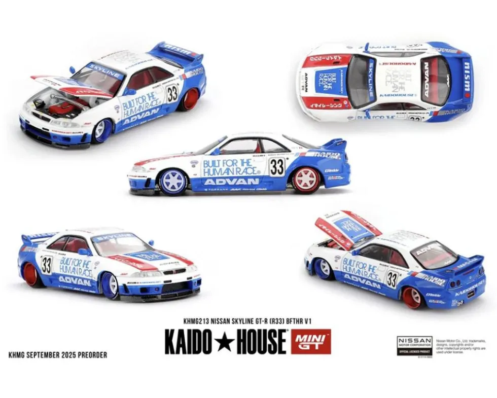 Mini GT 1/64 Nissan Skyline GT-R (R33) BFTHR V1