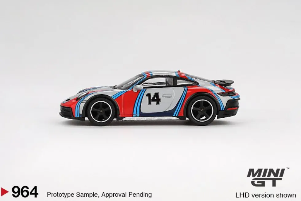 Mini GT 1/64 Porsche 911 Dakar Ice Grey Metallic "Rally 1978"