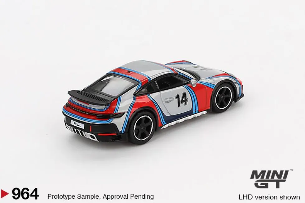 Mini GT 1/64 Porsche 911 Dakar Ice Grey Metallic "Rally 1978"