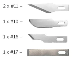 Modelcraft Assorted Blades x 5 For No.1 Handles
