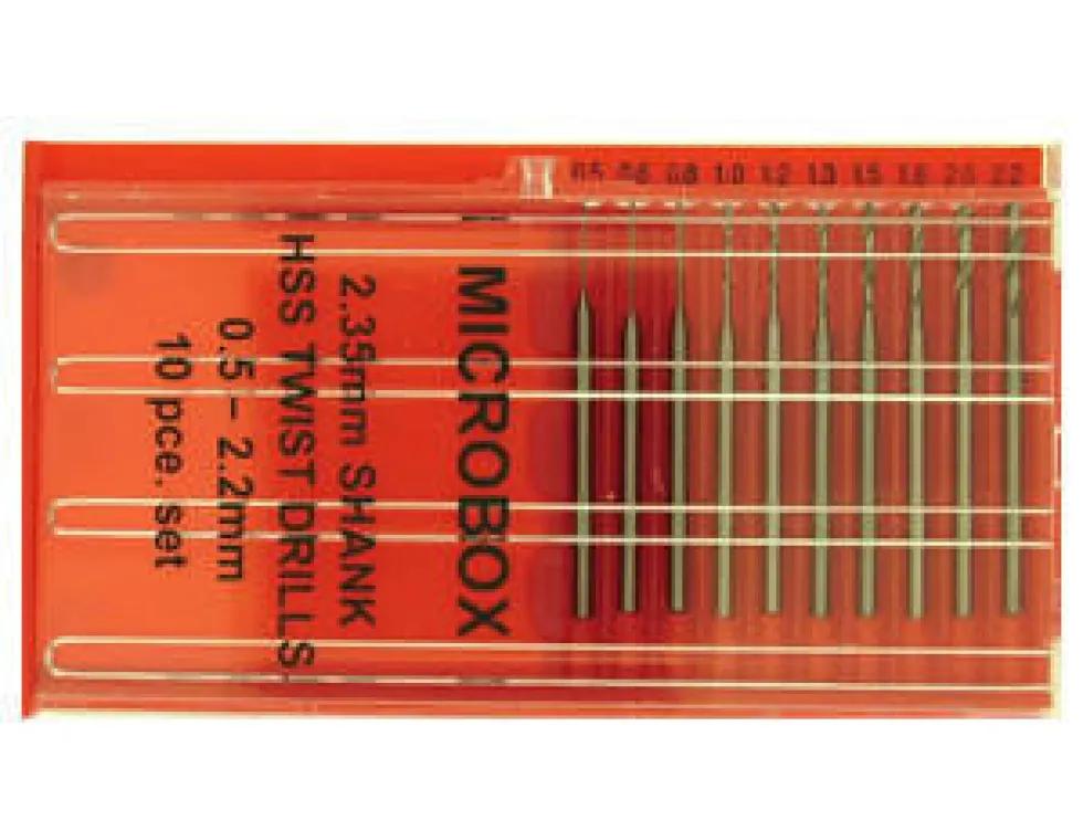 Modelcraft 10 Piece 2.35mm Shank Drill Set