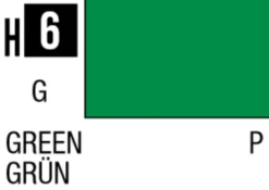 Mr Hobby Aqueous Hobby Colour 10ml 006 Green Gloss Acrylic Paint