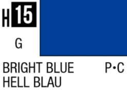 Mr Hobby Aqueous Hobby Colour 10ml 015 Bright Blue Gloss Acrylic Paint