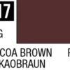 Mr Hobby Aqueous Hobby Colour 10ml 017 Cocoa Brown Gloss Acrylic Paint