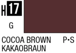 Mr Hobby Aqueous Hobby Colour 10ml 017 Cocoa Brown Gloss Acrylic Paint