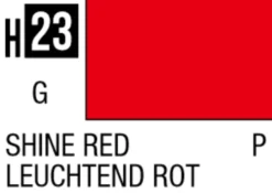Mr Hobby Aqueous Hobby Colour 10ml 023 Shine Red Gloss Acrylic Paint
