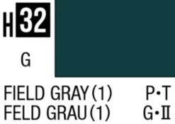 Mr Hobby Aqueous Hobby Colour 10ml 032 Field Gray Gloss Acrylic Paint