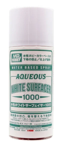 Mr Hobby Mr Aqueous Surfacer 1000 White Primer Spray 170ml