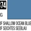 Mr Hobby Mr Colour 10ml 374 JASDF Shallow Ocean Blue Semi Gloss Acrylic Paint