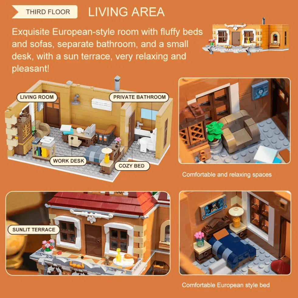 Pantasy Buildings: Bakery (4-Storey Building)