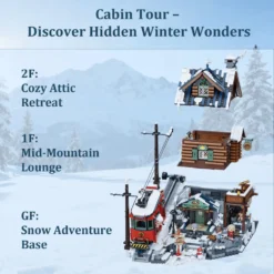 Pantasy Buildings: Mountain Summit Ski Cabin