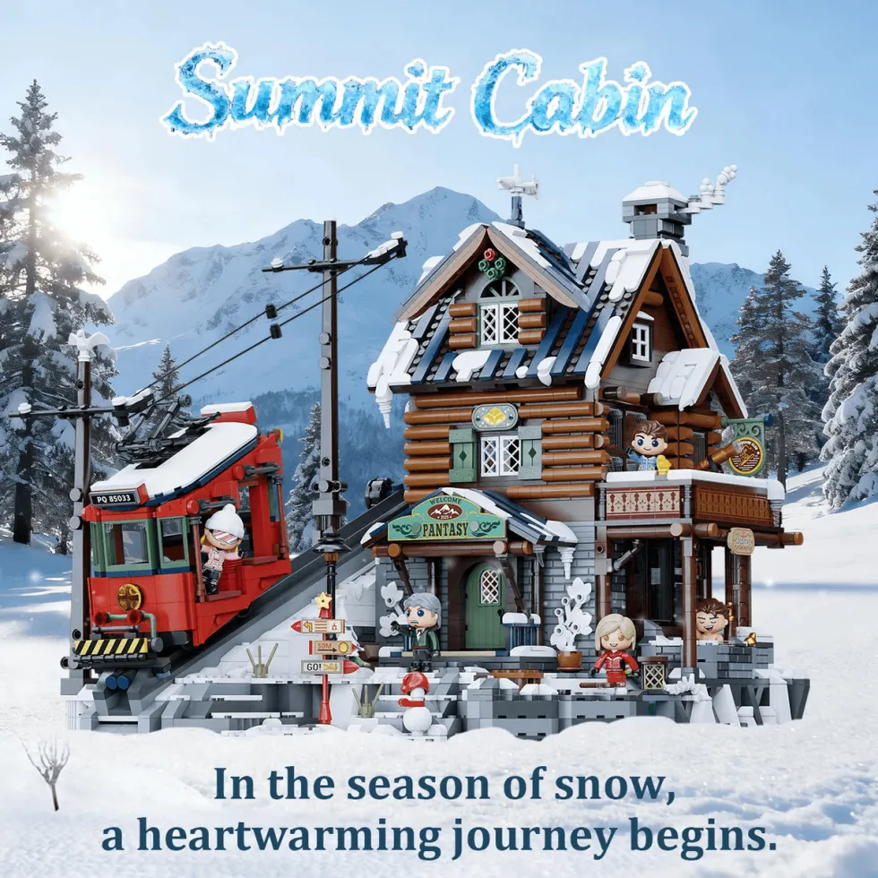 Pantasy Buildings: Mountain Summit Ski Cabin