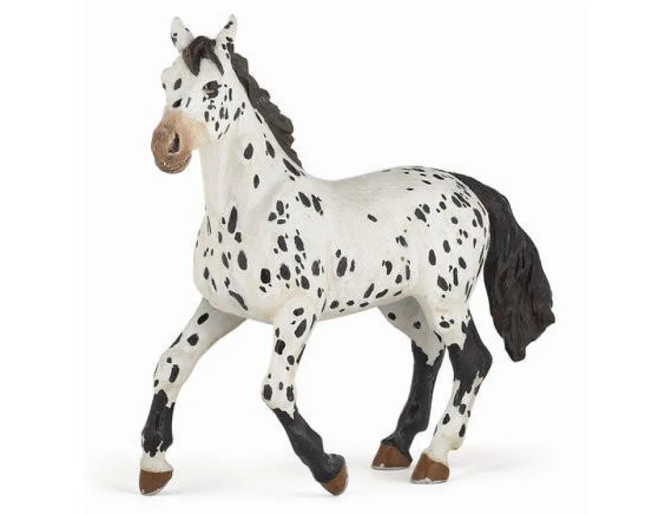 Papo Toys Black Appaloosa Horse