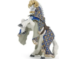 Papo Toys Blue Ram Knight's Horse