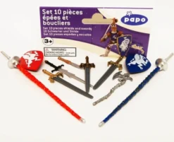 Papo Toys 10 Piece Shield and Sword Set