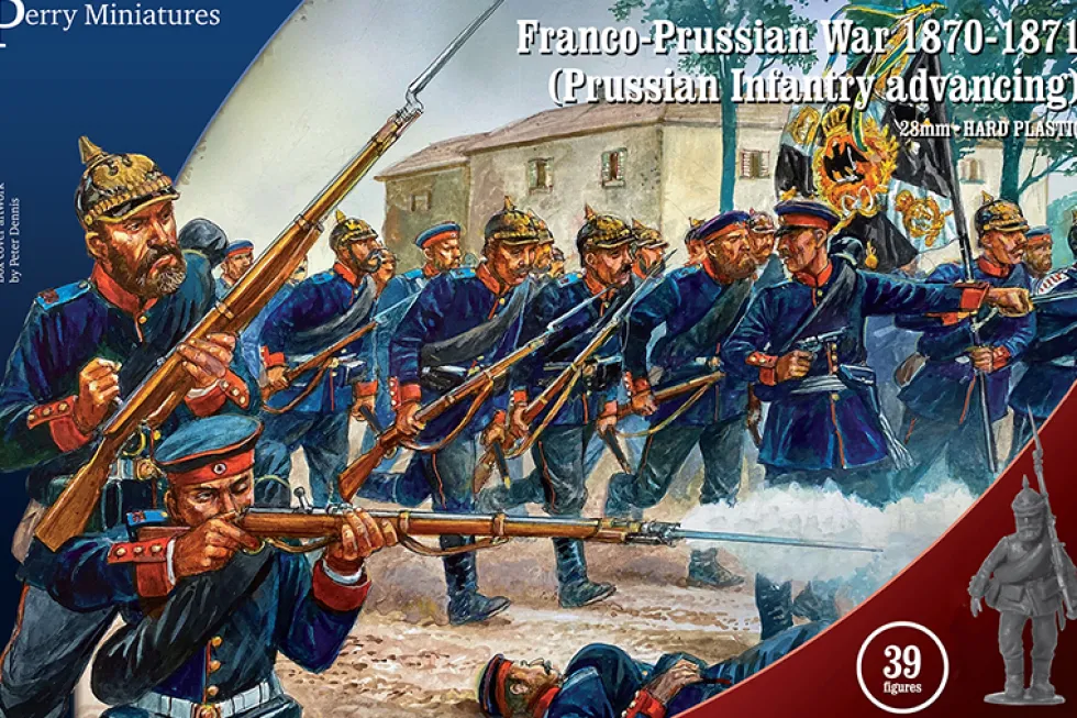 Perry Miniatures 28mm Franco-Prussian War Prussian Infantry Advancing 1870-1871