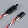 Radient Futaba Twisted HD Servo Extension Lead with Clip 500mm