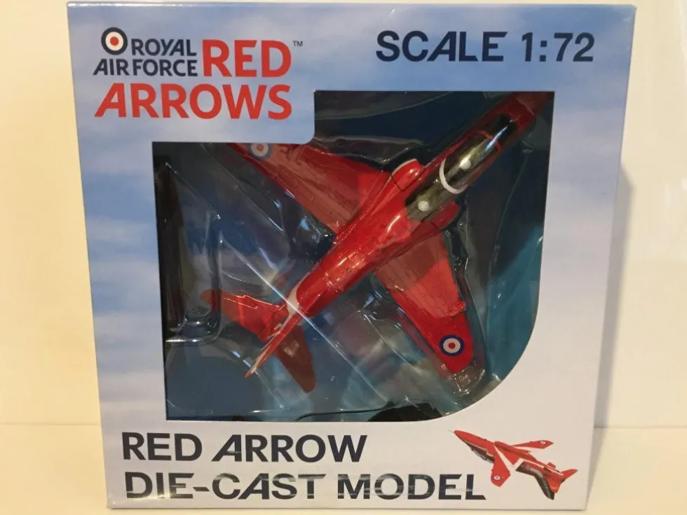 RAF 1/72 Red Arrows Hawk BAE Hawk Diecast Plane