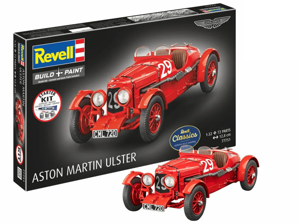 Revell 1/32 Aston Martin Ulster Starter Set (Revell Classics)