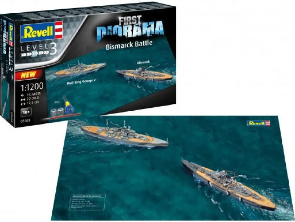 Revell 1/1200 Bismarck Battle First Diorama Set