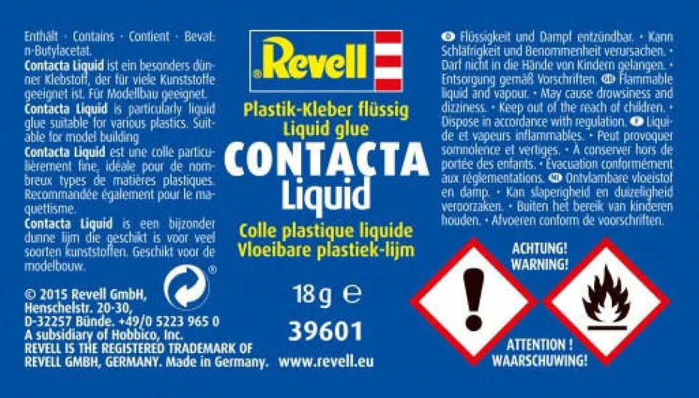 Revell Contacta Liquid Cement Modelling Glue 18g