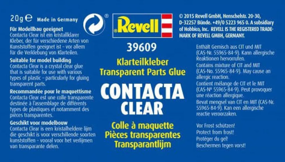 Revell Contacta Clear 20g Modelling Adhesive