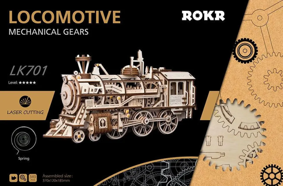 Rokr Locomotive 3D Wooden Kit