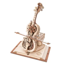 Rokr Magic Cello Mechanical Music Box 3D Wooden Model Kit