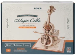 Rokr Magic Cello Mechanical Music Box 3D Wooden Model Kit